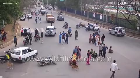 earthquake in Nepal CCTV footage