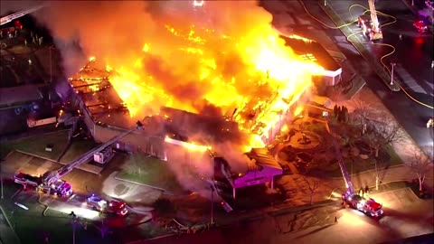 Massive blaze razes New Jersey church