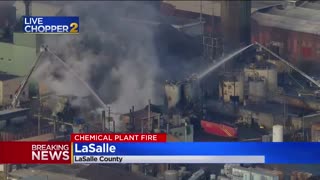 Chemical plant on fire in LaSalle USA, America under atack