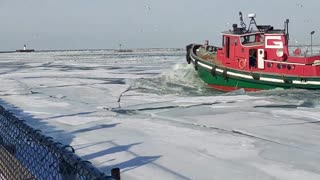 BADASS Icebreaker Tugboat Cleveland 2/1/22