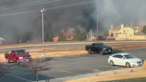 Homes engulfed by fire St Andrew’s Lane Louisville, CO near Avista Hospital