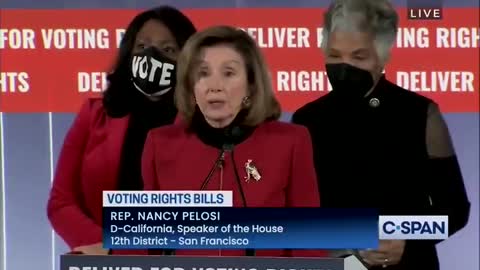 Pelosi: Abraham Lincoln, George Washington and Thomas Jefferson have "tears in their eyes" that the filibuster is in the way of federalizing elections