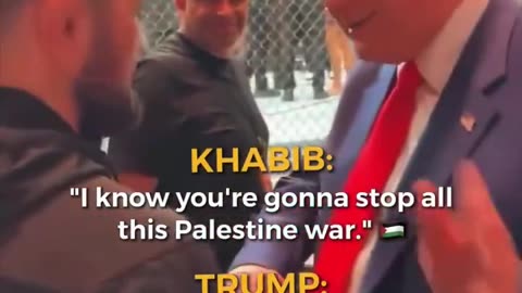 Donald Trump Promise Khabib He Will Stop Israel-Palestine War