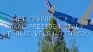 Italian State Fighter Jet Presidential Guard Attends G20 in Bali