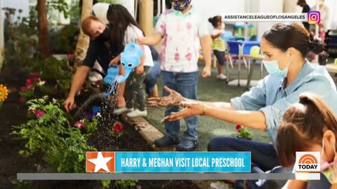 Meghan Markle And Prince Harry Replant Garden With Preschoolers - TODAY
