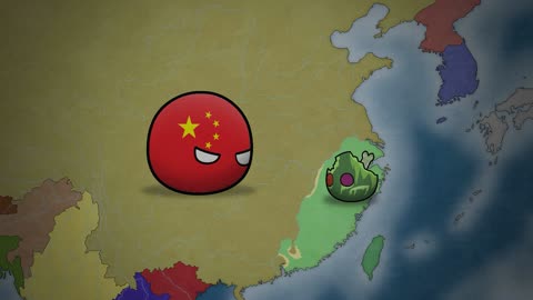 Zombies have taken over China - Zombie Countryballs