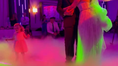 Kids Crash Couple's First Dance