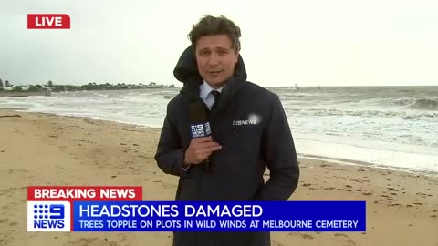 Wild weather causes havoc across Victoria | 9 News Australia