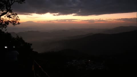 sunset at Doi Pui Chiang Mai