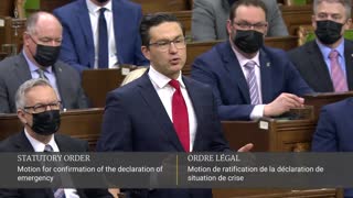 Pierre Poilevre calls out Trudeau and describes why he does not support invoking the Emergencies Act