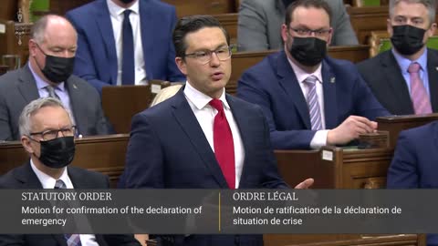 Pierre Poilevre calls out Trudeau and describes why he does not support invoking the Emergencies Act