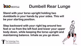 exercise - Dumbell Rear Lunge