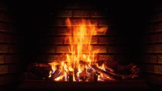 Relaxing Fireplace & The Best Instrumental Christmas Music & Crackling Fire Sounds
