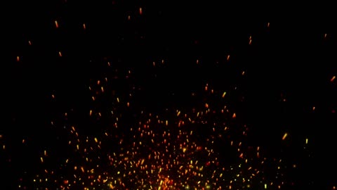 Fire Dust Particles Sparks Black Screen Effects Background HD