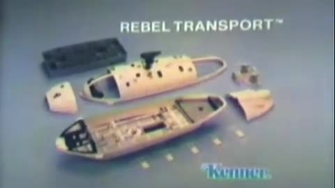 Star Wars 1981 TV Vintage Toy Commercial - Empire Strikes Back Rebel Transport Ship