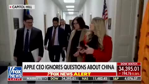 Apple's Tim Cook asked if he supported the Chinese people’s right to protest - Silence