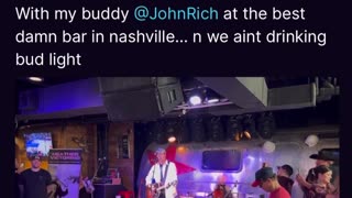 Kash Patel & John Rich in Nashville NOT Drinking Bud Light