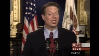 Al Gore concedes presidential election of 2000 Dec. 13, 2000