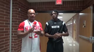 Arlington Martin G Jeremiah Charles talks about getting better and taking on Duncanville tomorrow.