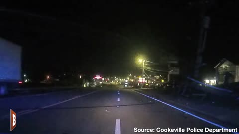 Truck Hits Downed Power Lines Creating Explosion -- Cop Escapes Just In Time