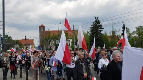3.05.2022 r. Msza Święta, Przemowy i Marsz Pamięci - Ś.P. #Doktor Z. #Hałat, #Wrocław, cz. 4/17
