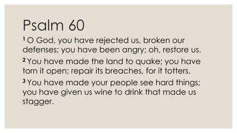 Psalm 60 Daily Devotion