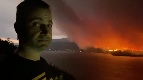 Last night Canadian fire