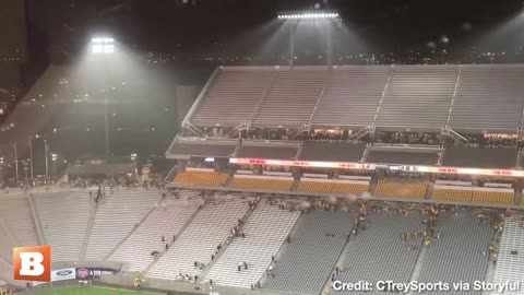 Fans CLEAR THE BLEACHERS to Avoid "Near Zero Visibility" Dust Storm at Arizona State University