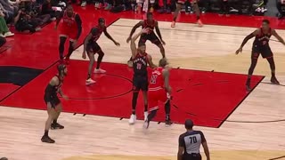 NBA - DeMar DeRozan pump fakes and gets the and-1 💪 Bulls-Raptors