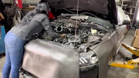 Automobile engine parts repair