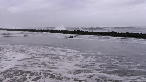 Guy Almost Gets Dragged By A Sneaker Wave On Oregon Beach