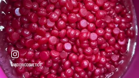 Melting Cherry Desire Hard Wax by Midori Cosmetics | Synthetic Wax Tutorial