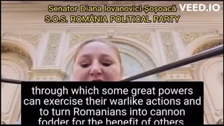 Senator From Romania Diana Iovanovici Șoșoacă Blasts the Global Elite & Their Plans
