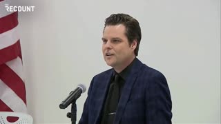 Matt Gaetz Lays Out His Common Sense Plans For The New Congress