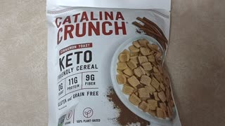 Catalina Crunch no sugar Cereal review.