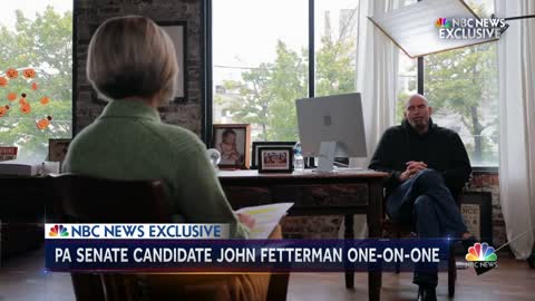 NBC reporter on her interview with John Fetterman: “Because of his stroke, Fetterman’s campaign required closed captioning technology … to read questions as we ask them.”
