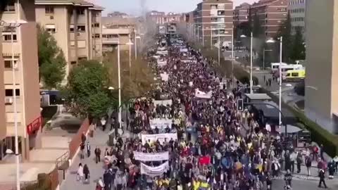 Spanish Farmer join the protests. They have started to block the A4 highway in Andalusia