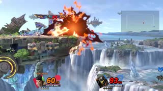 Little Mac Vs Dark Samus on Battlefield (Super Smash Bros Ultimate)