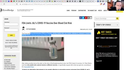 VAX DEATHS GO MAINSTREAM! - FDA STOPS J&J OVER BLOOD CLOTS - CHILDREN WITH LIVER & HEART PROBLEMS!