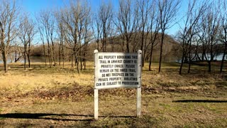 Hiking the Percival Island Bike Trail over the James River Lynchburg, Virginia