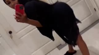 Jai Nice Twerking in mirror [Short]