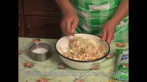 Russian Food Recipe - Summer Soup Okrashka