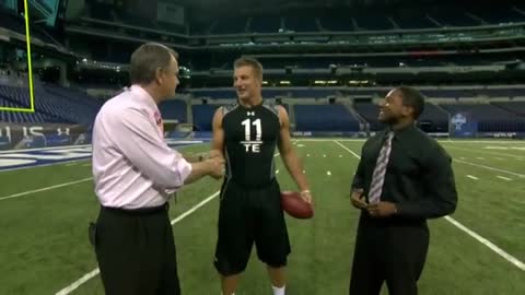 Rob Gronkowski 2010 NFL Combine highlights