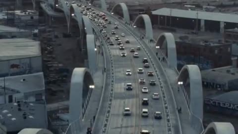 The new Sixth Street Bridge in Los Angeles