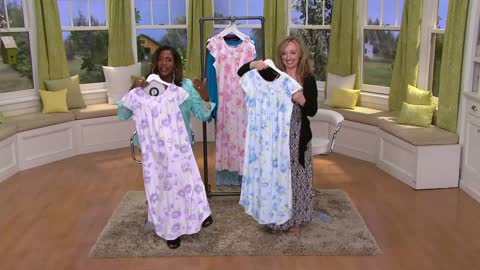 Carole Hochman Short Sleeve Floral Nightgown on QVC