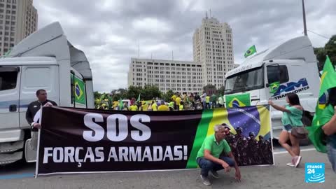 Las protestas bolsonaristas en Brasil continúan, aunque ahora con menor intensidad • FRANCE 24