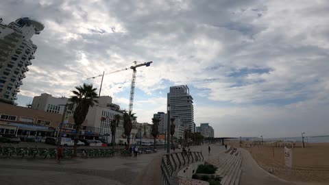 Tel Aviv beach promenade November 2021