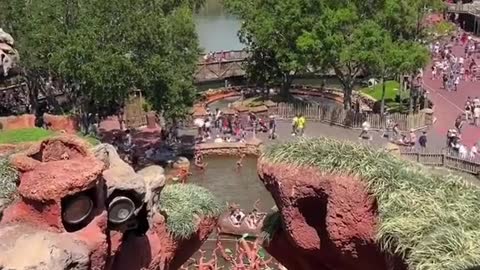 POV: You are in the front row of Splash Mountain preparing to be soaked