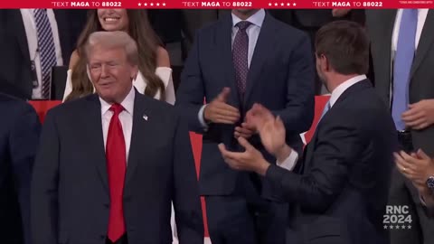 President Donald Trump first public appearance after assassination attempt.