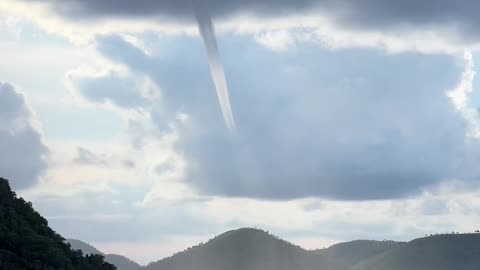 Waterspout Spotted Near a Boat